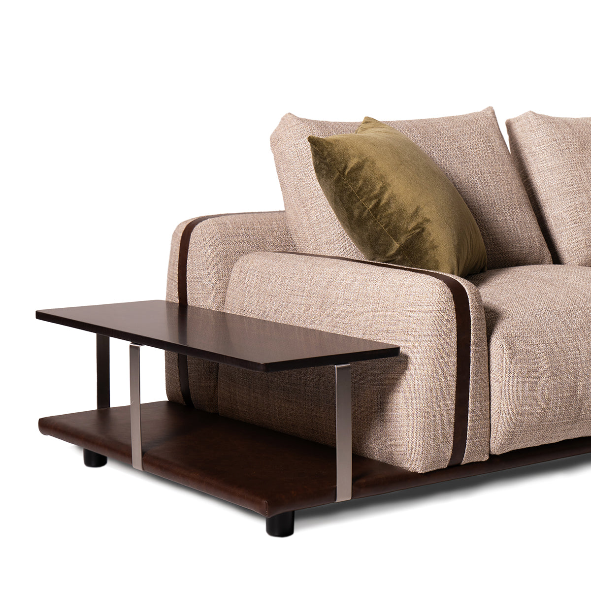 Paloma con chaise longue e tavolino