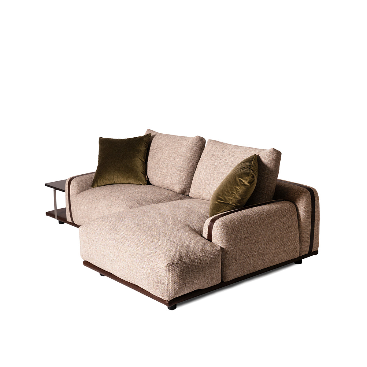 Paloma con chaise longue e tavolino