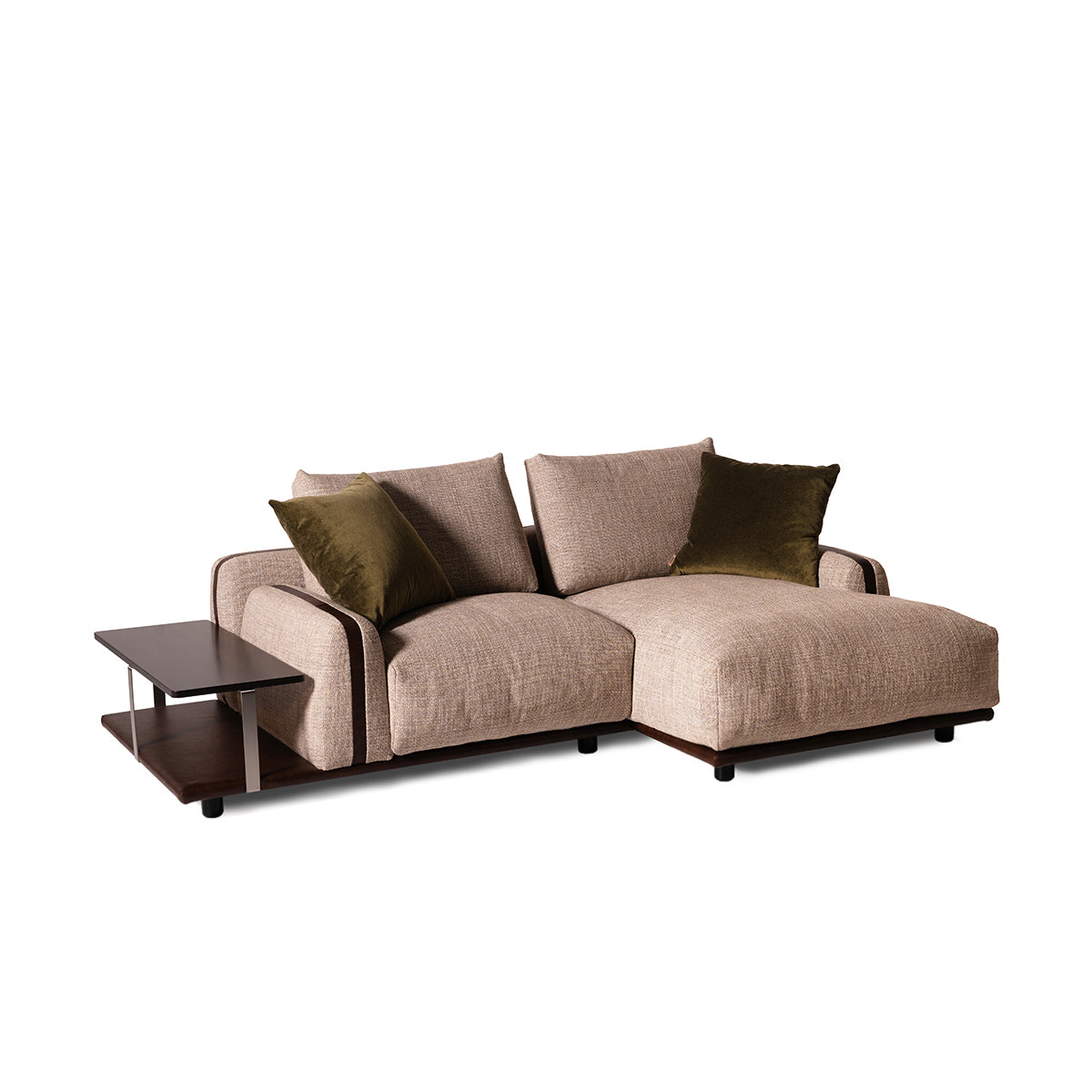 Paloma con chaise longue e tavolino