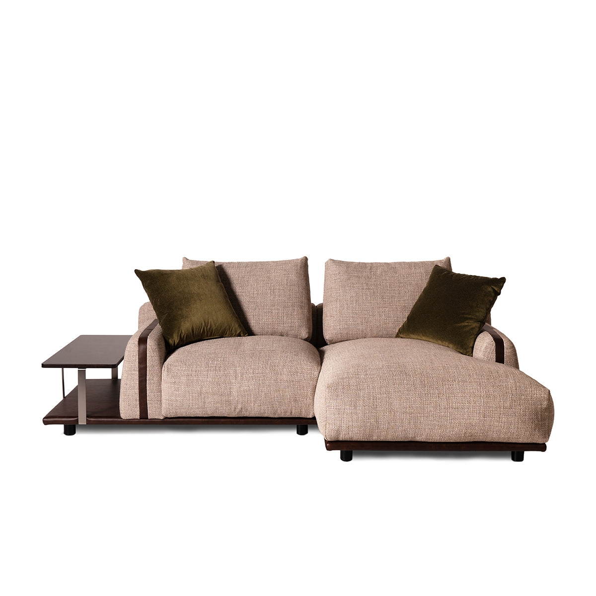 Paloma con chaise longue e tavolino