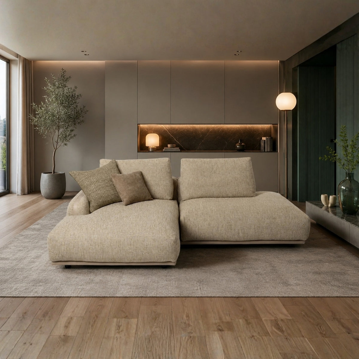 Paloma con chaise longue e Free Side