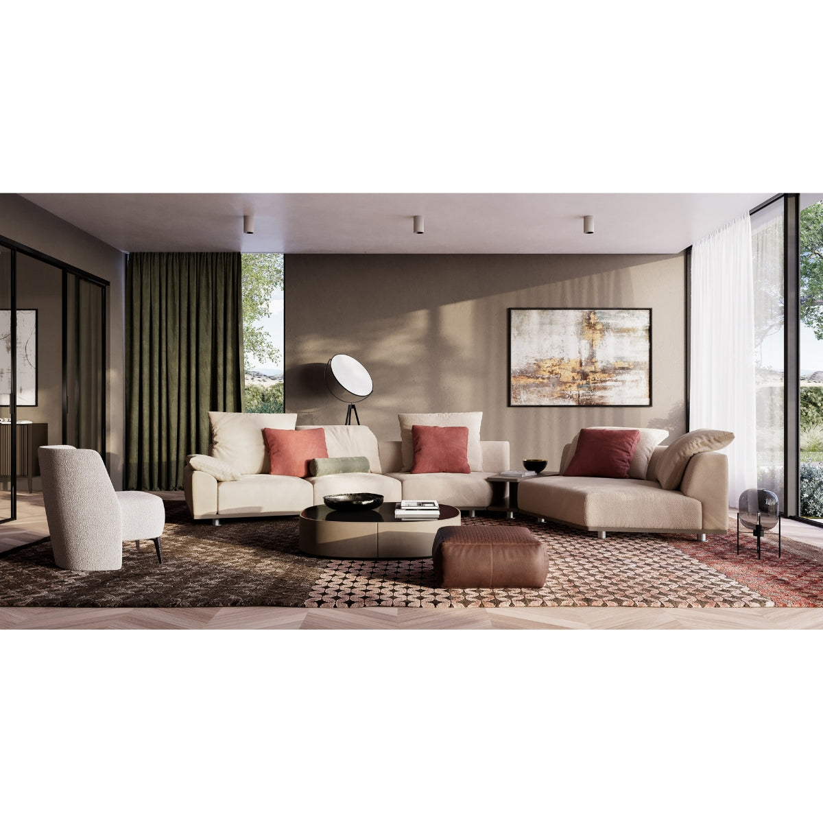 Grand Tour con isola pentagonale